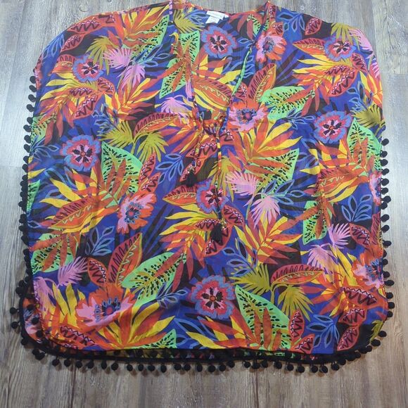 Women's Bleu Rod Beattie Tropical Floral Halter Tankini Skirt & Cover Up Size 8 - Picture 12 of 16